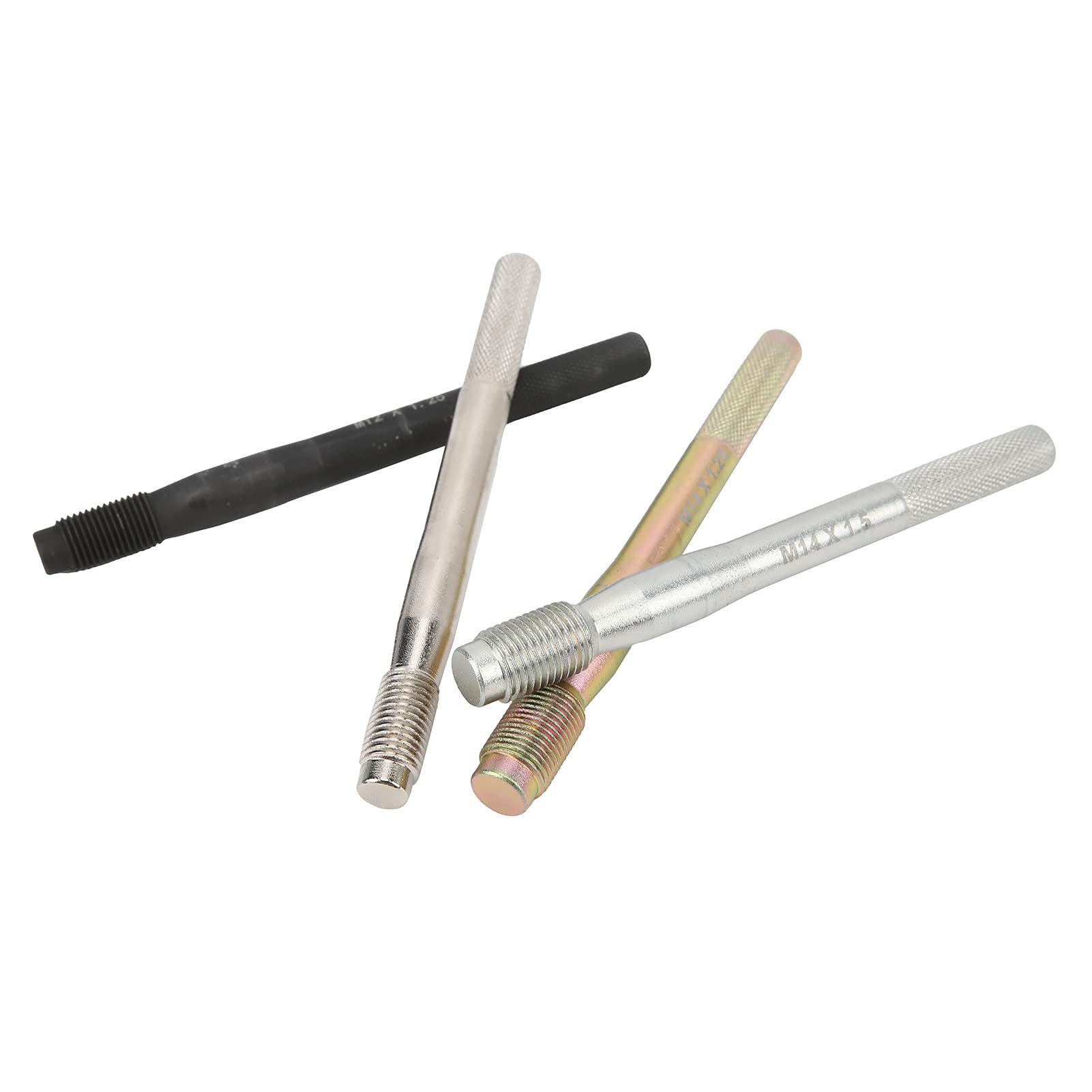 8 Pièces Goupille D'alignement de Goujon de Roue Outils de Positionnement de Fixation en Alliage D'acier M14x1.5 1.25 M12x1.5 1.25 pour la Plupart des Outils de Réparation de