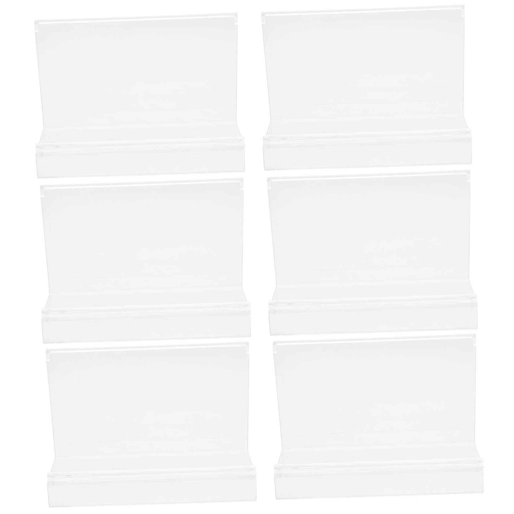 Espositore per Portafogli in Plastica Trasparente 6 Pezzi Scaffale Porta Borsette e Accessori per Negozi e Vetrine
