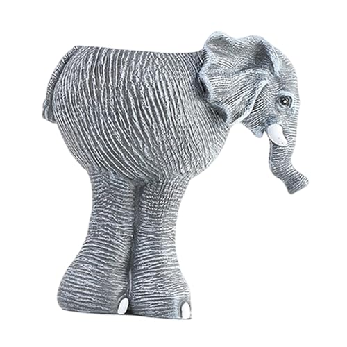 Baoblaze Maceta de Gris, minimaceta, estatuilla única Bonita, Maceta para decoración, alféizar de Ventana, Mesa Interior, Granja