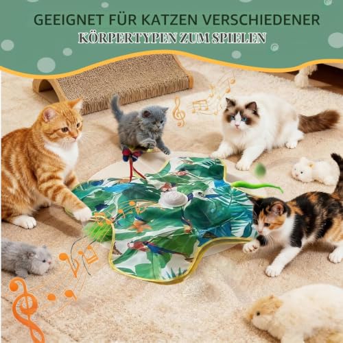 Katzenspielzeug, 2026 Neu Katzenspielzeug Selbstbeschäftigung, Interaktives Katzenspielzeug Elektrisch, Intelligenzspielzeug für Katzen, Wohnungskatzen – Bild 5