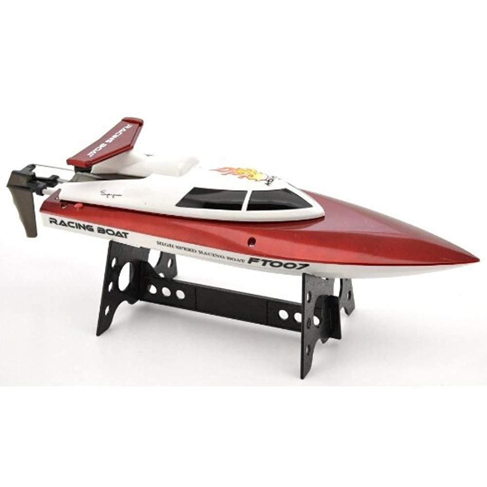ZJCQA 2.4G 4CH High Speed Racing Flipped RC Boat Remote Control Speedboat Water Cooling with Speed 25KM/H,A