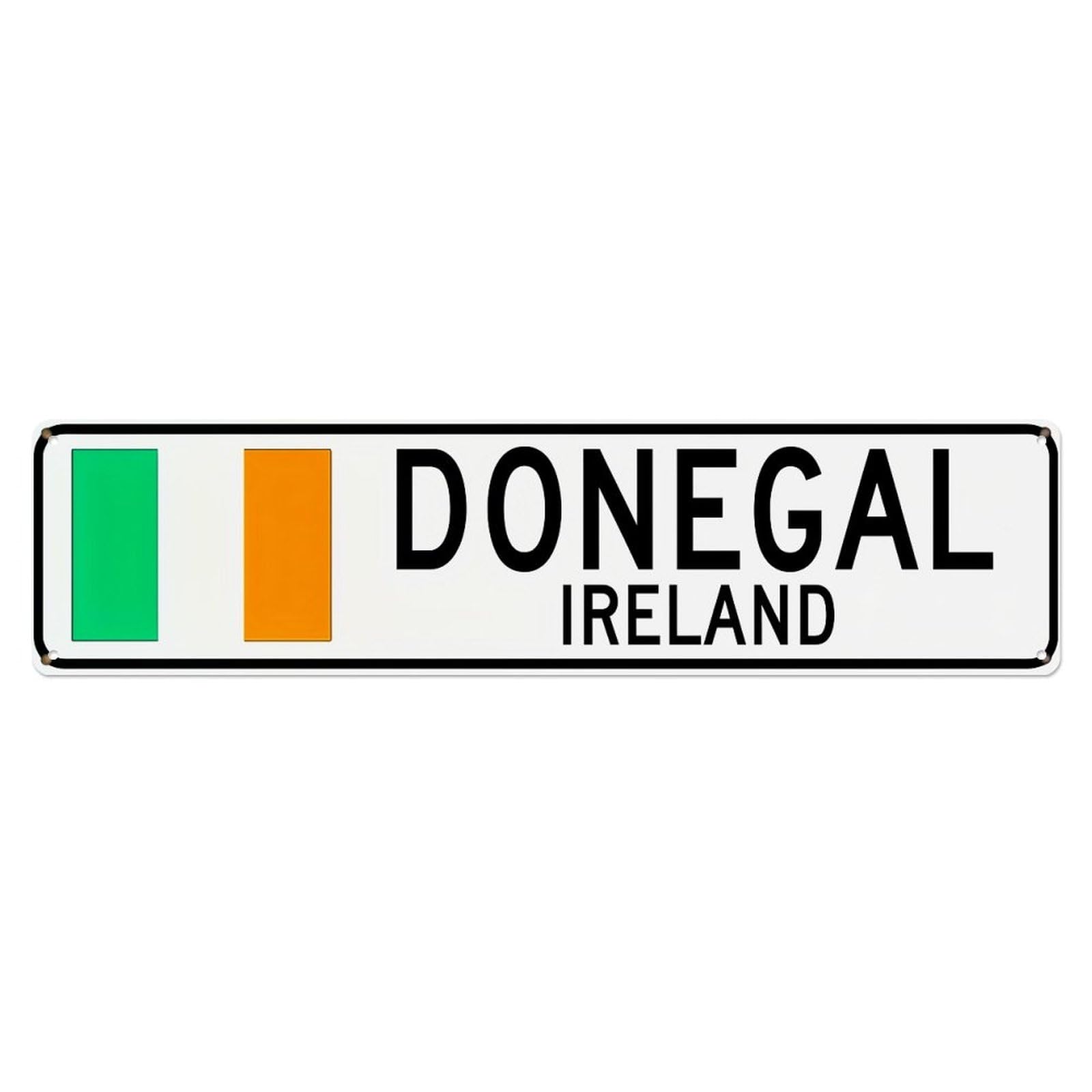 Jdyansheng Vintage Donegal Ireland License Plate Design Tin Sign Metal Poster Metal Signs For Home Man Cave Bar Cafe Kitchen Laundry Room Wall Decorations 4X16 Inches
