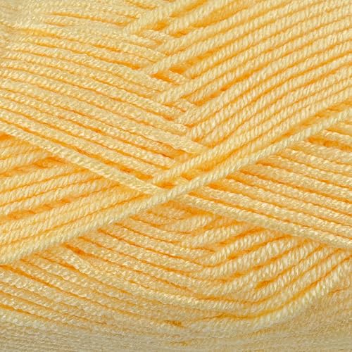 Image of Cloud Touch Baby - DK Weight Soft Anti-Pilling Yarn for Baby Clothes, Blankets & Amigurumi Crochet & Knitting, 90% Acrylic 10% Viscose derived from Bamboo, 3.53 Oz / 262 Yards (Light Yellow, 1 Pack)