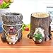 Lependor Cute Hedgehog Desk Pen Pencil Pot Holder Toothbrush Holder Resin Desktop Organizer Container Stationery Storage Office Desk Decoration Study Bookshelf Decor - Rest