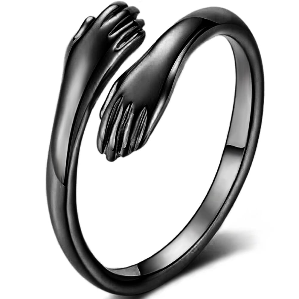 Jude Jewelers Stainless Steel Hand Style Hug Embrace Statement Promise Anniversary Ring