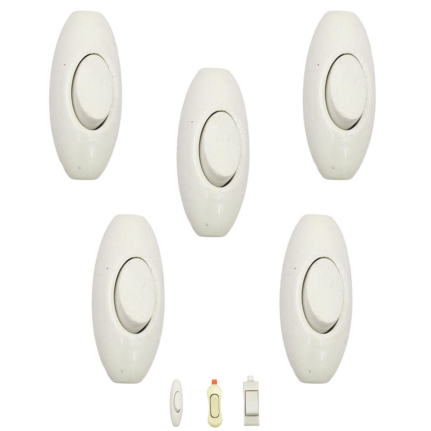 SAIBALAJI Hanging Electrical Bed Switch|Oval Shape|Pack of 5|Perfect for Bedroom,Lamps,Offices,Festival Lights-picture-19