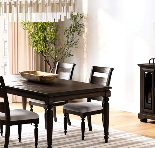 ITWAZ Traditional Deep Coffee Server, Metal Wood, Glass Storage, 2 Shelves & Drawers Wood Storage with Glass,