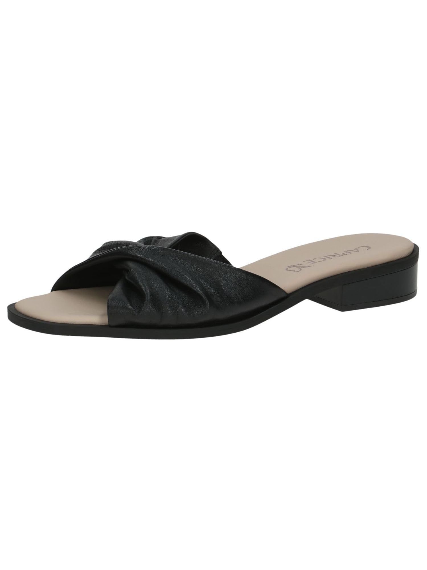 CAPRICE Damen Pantoletten aus Leder mit Blockabsatz