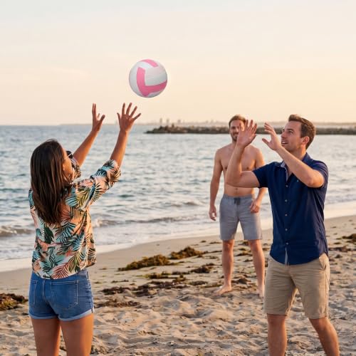 Image of Vinsot 12Pcs Size 5 Recreational Volleyballs with Air Pump Regulation Soft Volleyball Ball for Outdoor Indoor Play Waterproof Volleyball Bulk for Beginner Gym Training Beach Swimming Pool