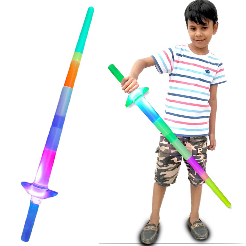 uneeke shape Glowing Sword, Flashing Expandable Laser Lightsaber, Talwar Toy for Kids Role Play (1 PC) (B0BZ1CQJMT) Amazon Price History, Amazon Price Tracker