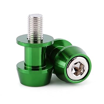 KTM Healthcare Sliders Stand, 8/10mm Swing Arm Spool Durable Swingarm Bobbins, for Motorcycle(10MM Green) |