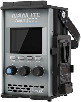 Nanlite Alien 150C 150W RGBWW LED Panel Light with Yoke