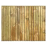 6FT x 5FT Feather Edge Fence Panels Vertical | Pressure Treated Timber Closeboard Fencing | Garden Privacy Screening Panels | Heavy Duty Weather Resistant Outdoor Fence | Set of 1