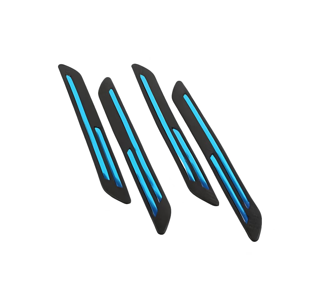 Car Bumper Protector Guard for Ford Mustang| Rear & Front Scratch Protection Strip | Rubber Shock Absorber Guard | Anti-Collision Car Bumper Protector 4Pcs (Black)