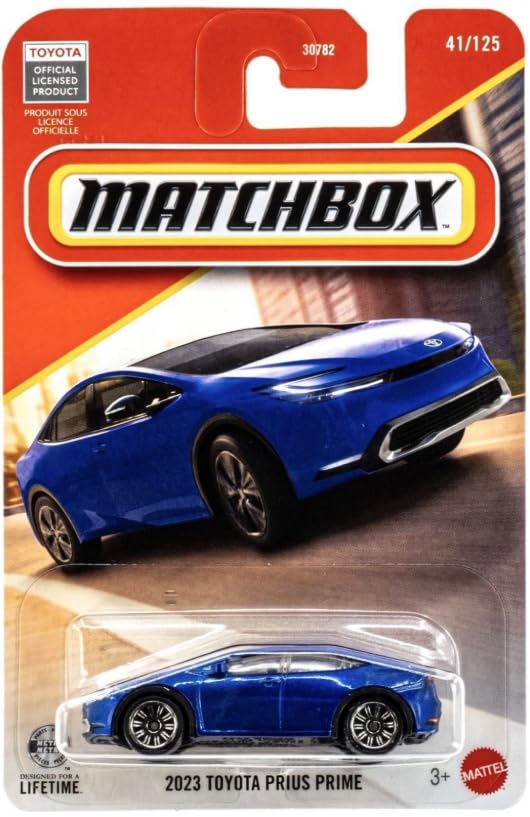 Matchbox Toyota Prius Prime 2023 escala 1:64 azul