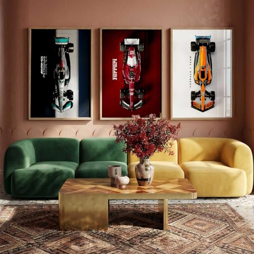 Image of kotart Big Sports Cars Framed Posters Gift Items for Boys Room Wall Decoration Bedroom Living Room Office Studio Decor | Car Poster Frame for Wall Decor Set Of 3 Size (14x20 Inch)