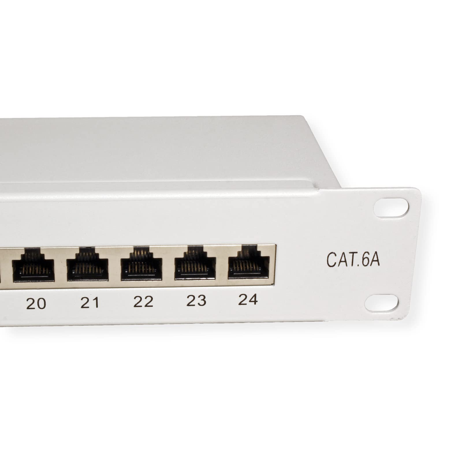 Value | Panneau de Brassage Cat.6A 19" | 24 Ports | STP | Gris