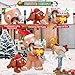 5FT Christmas Inflatable Gingerbread Man & Dog Outdoor Decoration, Christmas Funny Blow Up Yard Decoration, Built-in LED Lights Inflatables Xmas Holiday Décor for Indoor Lawn Garden