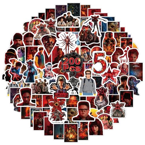 200Pcs Stickers for Kids Scrapbook Supplies Cool Movie Waterproof Vinyl Stickers for Adult Teen Girl Student Water Bottle Laptop Phone Computer Easter Basket Stuffers & Gifts