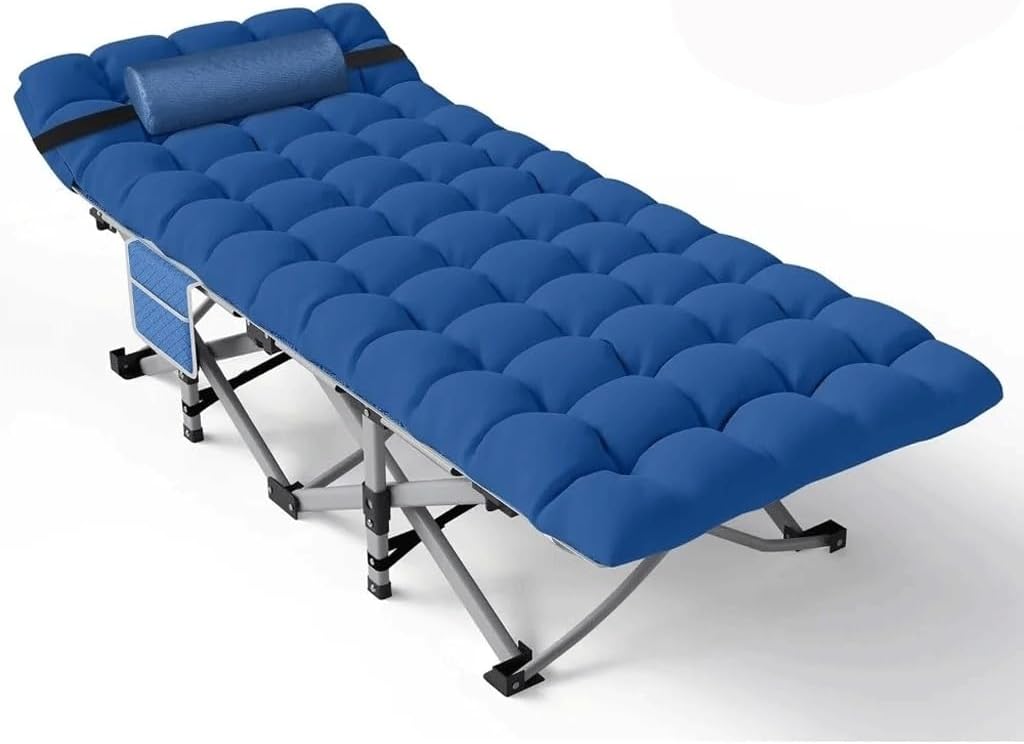 Folding Camping Cot for Adults with Mattress Portable Camp Bed Sleeping Cots for Office Home Nap