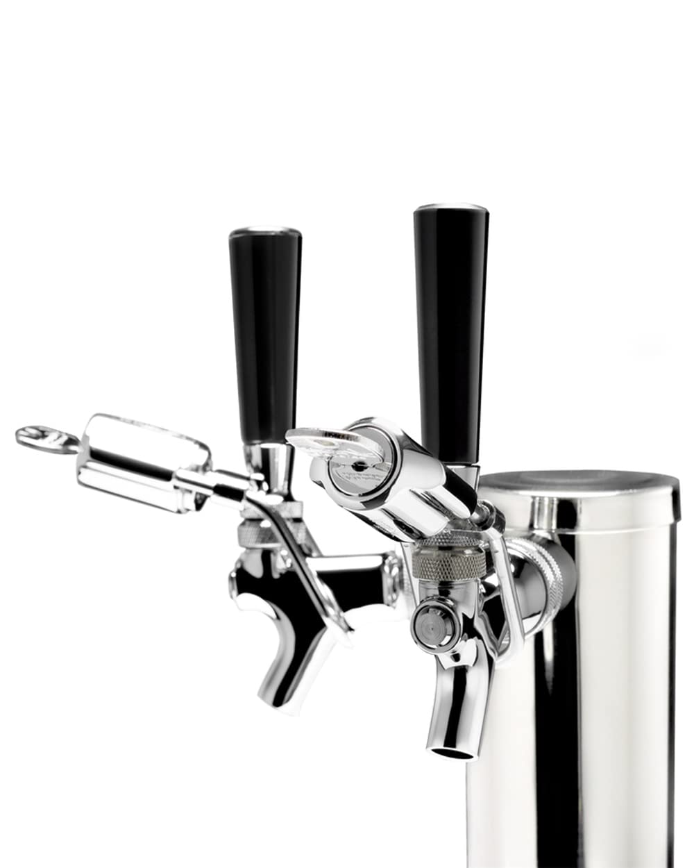 Summit Appliance Bc74oscomtwin 24" Wide Built-In Outdoor Commercial Beer Kegerator, 5.6 Cu.Ft. Interior, Weatherproof, Dual Tap System, Removable Locks, Digital Thermostat, Pro Style Handle, 4 Casters on Fridge.com - View 6
