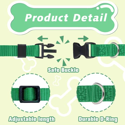 Hhimyoct 14 Pack Puppy Collars For Litter,Adjustable Puppy Id Collars Breakaway Safety Whelping Collars For Small Puppies,Soft Nylon Identification Collar Pet Supplies For Newborn Litter Puppy Pets thumb #2