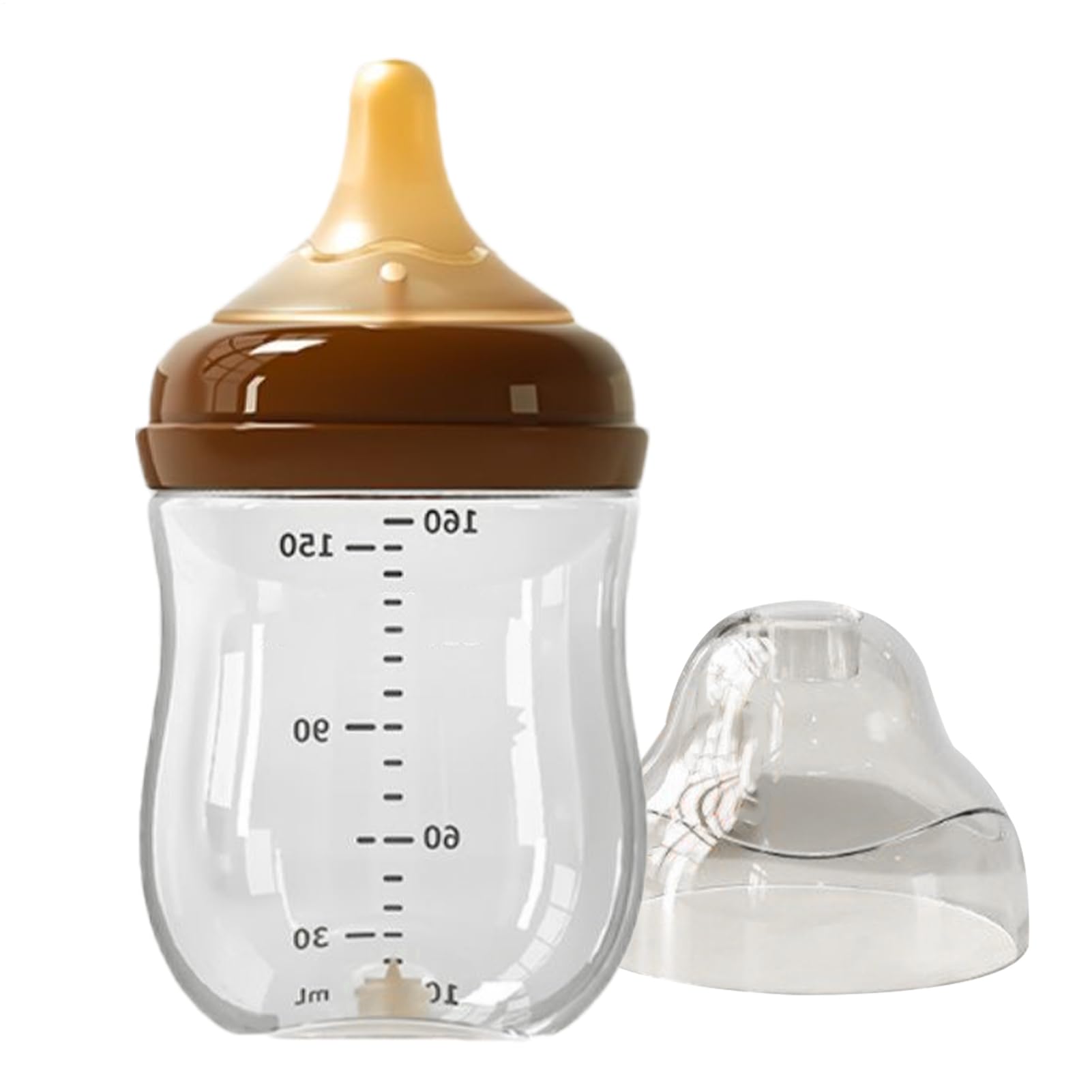 Babyflaschen Anti-Kolik – 160 Ml Natürliche Babyflasche, Brustähnlicher Sauger, Anti-Kolik-Design | Milchflasche Für Neugeborene Im Alter Von 0–6 Monaten, Silikon-Säuglingsflaschen, Einfach Zu Halten