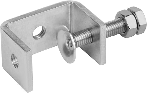 Miniatura 3 de Paquete de 6 abrazaderas C resistentes con apertura de mandíbula de 1-58 pulgadas, abrazadera de acero inoxidable 304 para escritorio de