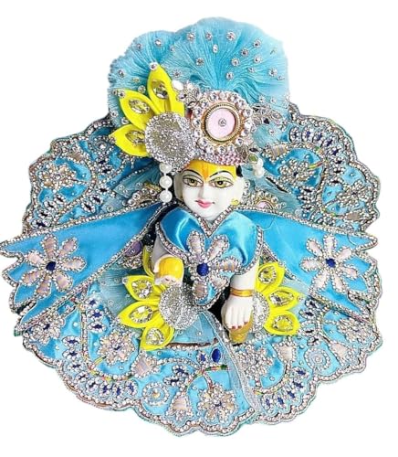 Image of Partish Laddu Gopal Heavy Janamashtmi Dress Size 4 l Ladoo Gopal Dress l Kanha Ji Poshak Size 1 2 4 5 6