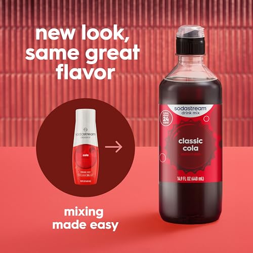 Image of Sodastream Classic Cola New Pour Bottle, 14.9 Fl Oz (Pack of 4)