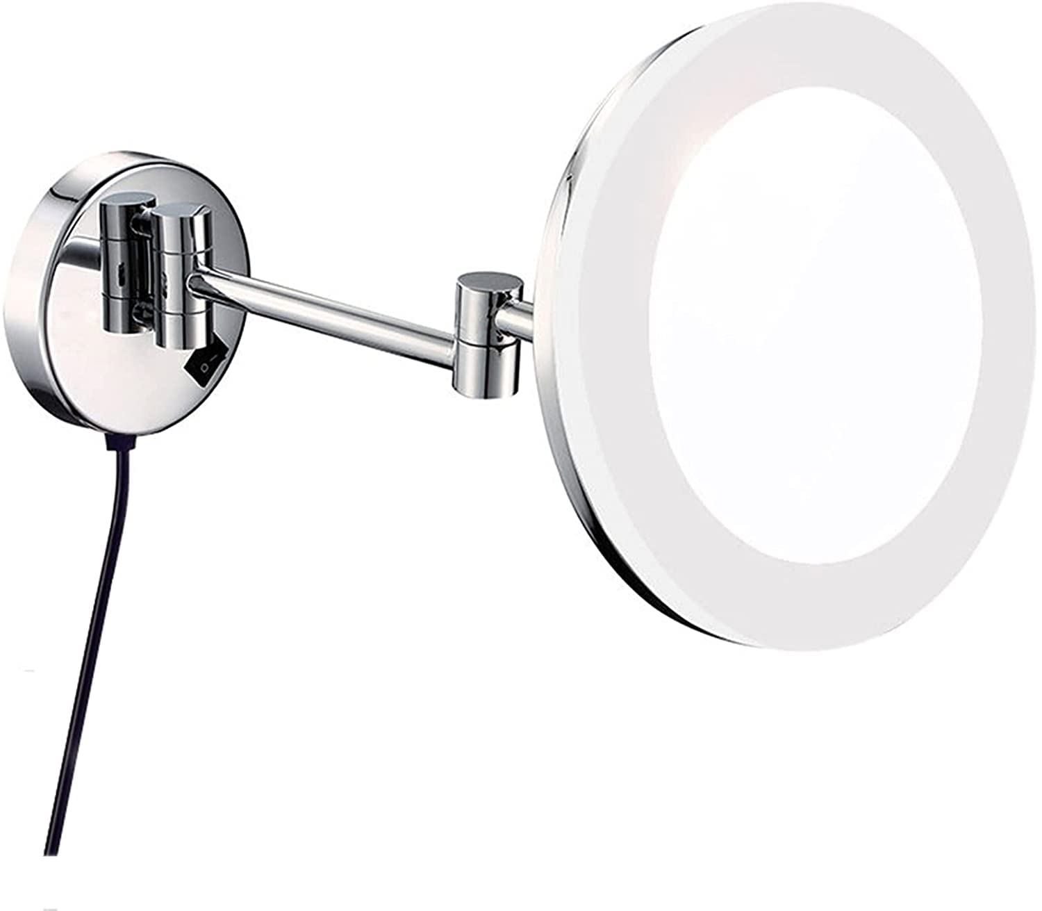 Miroir de maquillage mural avec grossissement pour éclairer les visages sombres