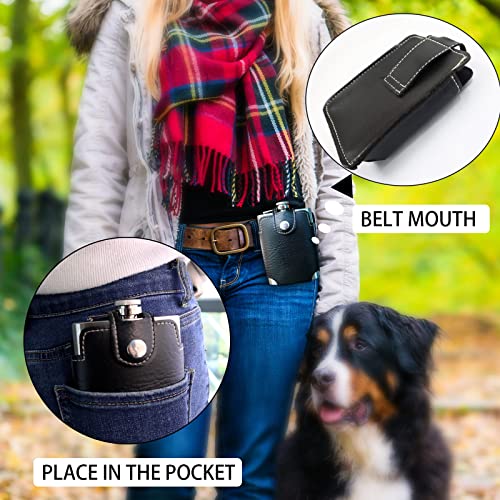 Lele Life 8Oz/230Ml Hip Flask With Belt Leather Case, Easy To Carry, 18/8 304 Stainless Steel Hip Flask For Liquor, Leak Proof Drinking Flask With Small Funnel #TOP3