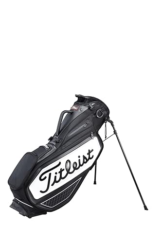 Titleist - Bolsa con soporte premium, color blanco y negro