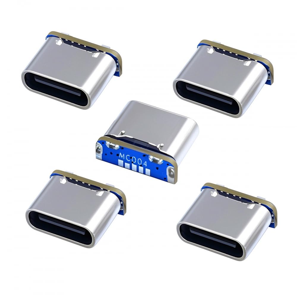 CY Connector 5pcs/lot DIY Solder Type-C Female Socket Connector Replace for MiNIn-USB 5Pin Female SMT Type DC 5V Power — image 1