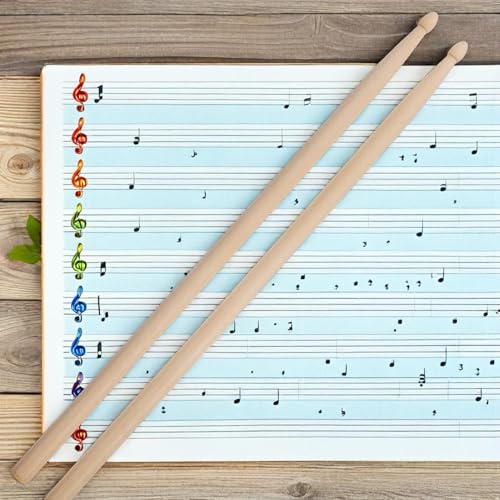 VANZACK 12 Pares de Baquetas 5a de Madera de Arce con Punta de Madera, Palillos de Percusión Livianos para Jazz Rock, Accesorios de Instrumentos Musicales para Principiantes miniatura 7