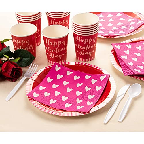 Juvale Happy Valentine's Disposable Paper Plates For Party Decor (9 In, 80 Pack) #TOP2