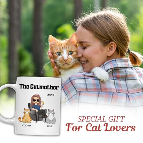 Taza personalizada Wrappiness The Catmother de cerámica 11 oz miniatura 2