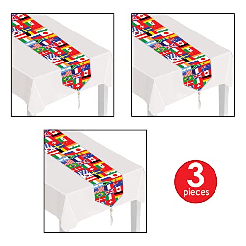 Beistle S57905AZ3 International Flag Table Runner thumb #3