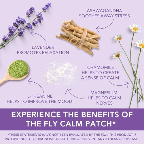 Laki Naturals Fly Calm Patch (Pack of 8) - Relax Nerves, Support Stress, Ease Your Mind for Happy Air Travel - Natural Ingredients to Support Airplane Stress - Calm Your Fear of Flying Naturally - Image 4