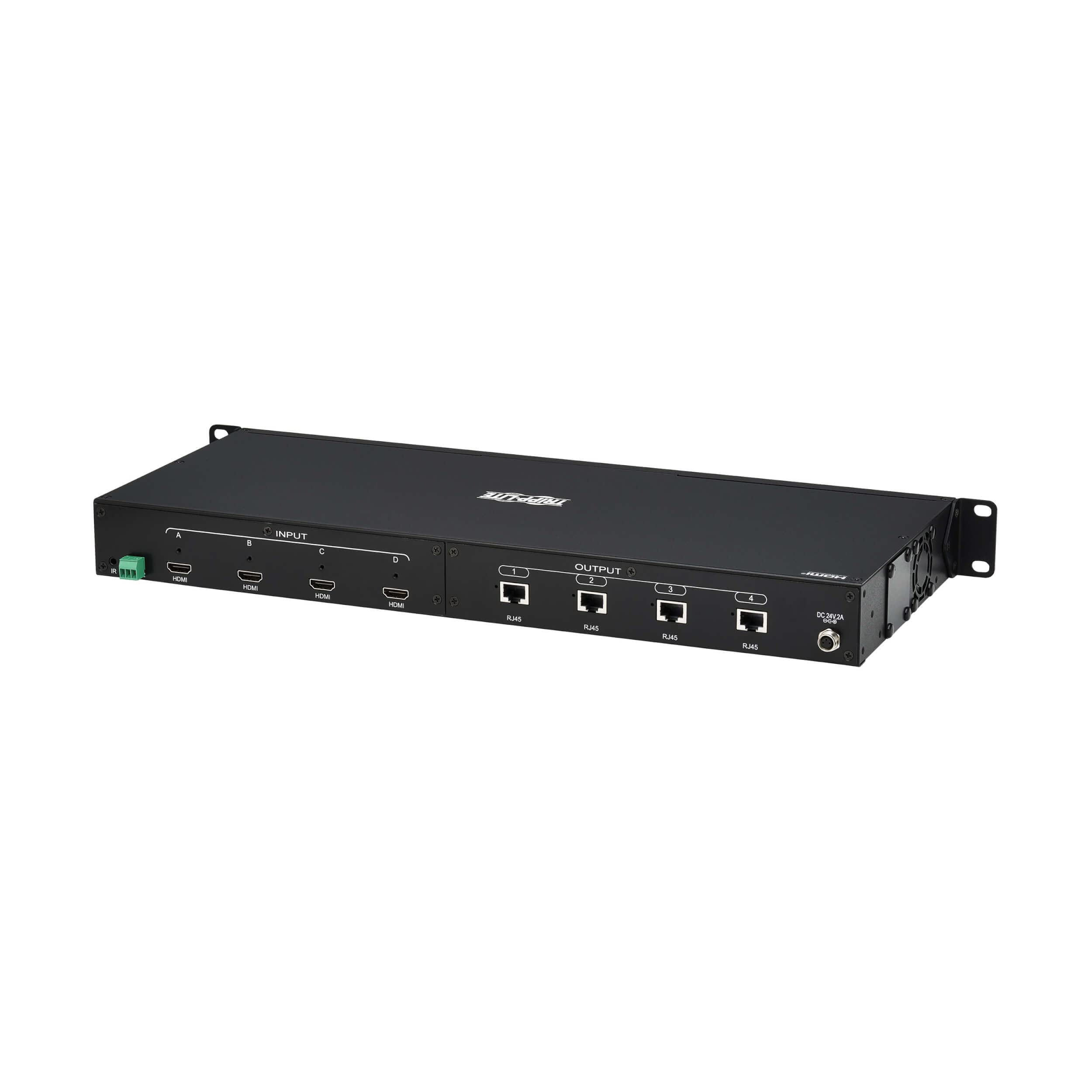 TRIPP LITE Kit di commutazione matrice HMDI 4 x 4 su Cat6, qualità 4K @ 60 Hz, Switch Plus incluso 4 ricevitori Pigtail, espandibile fino a 70 m, conforme TAA, garanzia 1 anno (B127A-4X4-BH4PH)