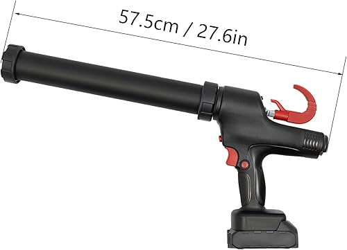 Miniatura 6 de Pistola de calafateo inalámbrica, pistola eléctrica de calafateo de 21 V y pistola adhesiva para cartuchos de 10 a 20 onzas con 2 baterías y