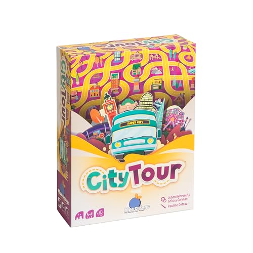 Blue Orange - City Tour - Jeu de Société Coopératif - Thème du Bus Touristique - Difficulté Croissante - Idéal Entre Amis ou en Famille - A Partir de 7...