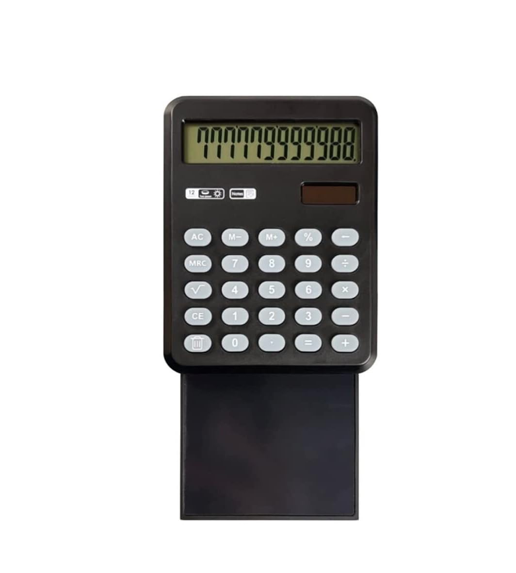 Calcolatrice per Ufficio Tavoletta LCD for Scrittura Solare Estraibile, Calcolatrice for Scrittura, Tavoletta for Scarabocchi, Tavolo da Disegno, Calcolatrice Scuola