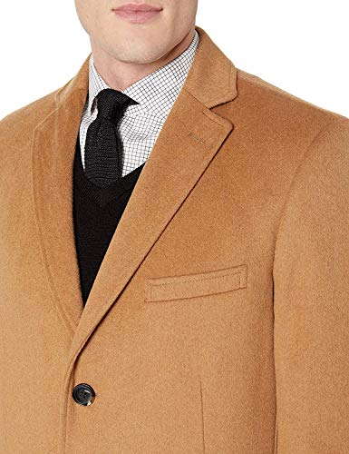 Image of Adam Baker Men's Overcoat Single & Double Breasted Luxury Wool /Cashmere Full Length Topcoat