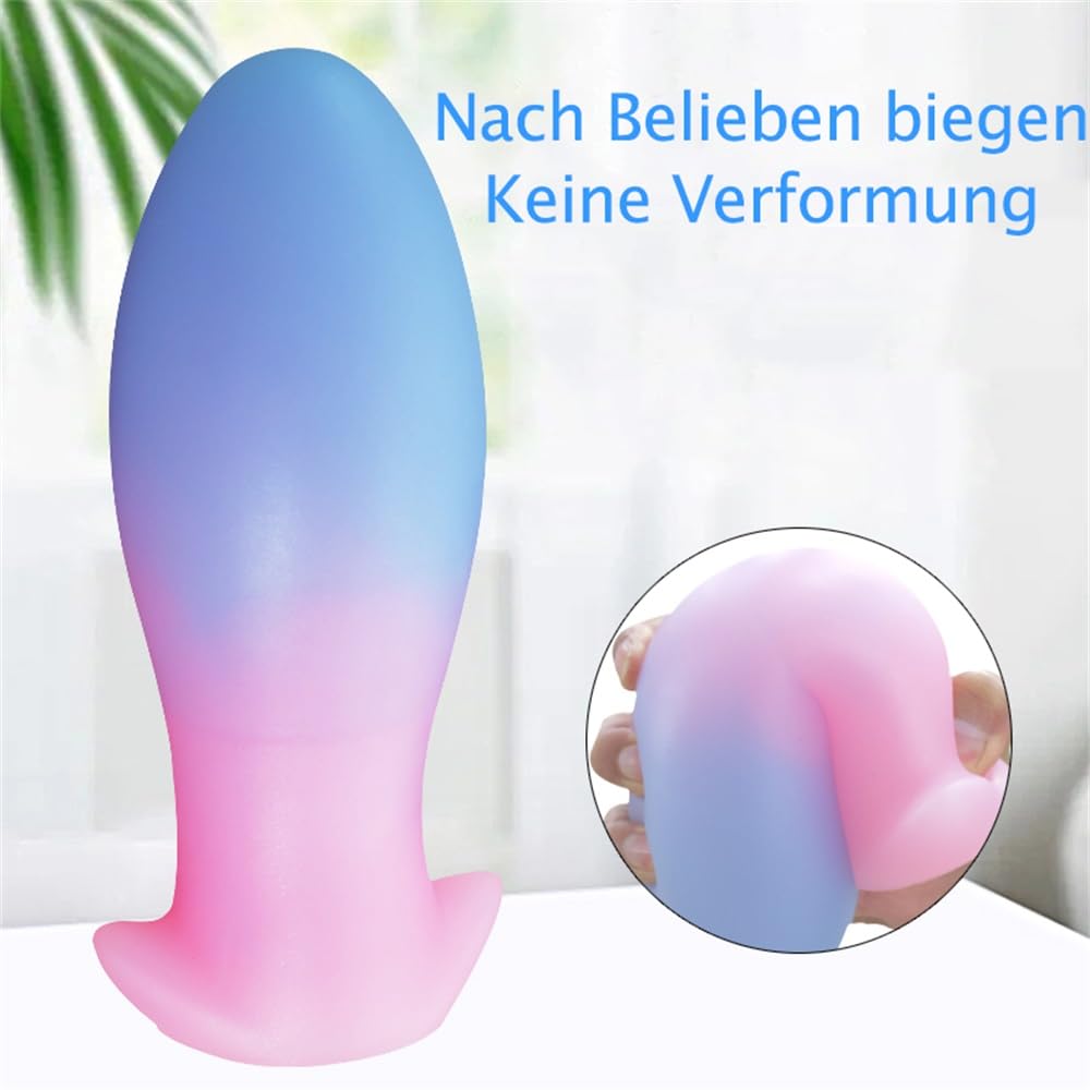 Plug anale luminoso plug anale morbido silicone plug anale gigante mostro fantasy drago nodo silicone dildo for donna uomo(XXXL)