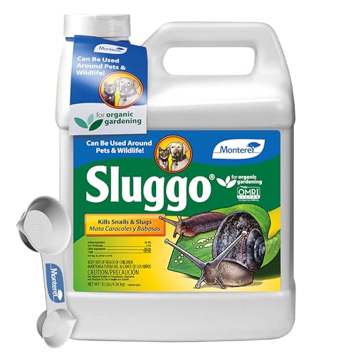 Monterey Sluggo Snail & Slug Killer Bundled with Measuring Spoon - OMRI Listed for Organic Gardening...