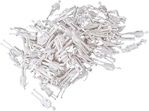 BQLZR Lot de 100 figurines de trains blancs - Figurines passagers - Échelle 1/75