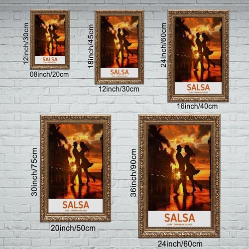 Impression sur toile studio salsa pour habiller un grand mur vide de salon