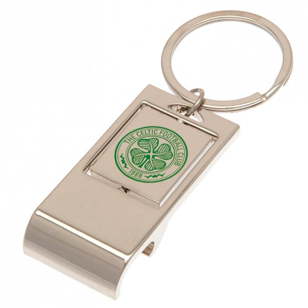 Celtic F.c. Silver Celtic Fc Keyring (Bottle Opener)