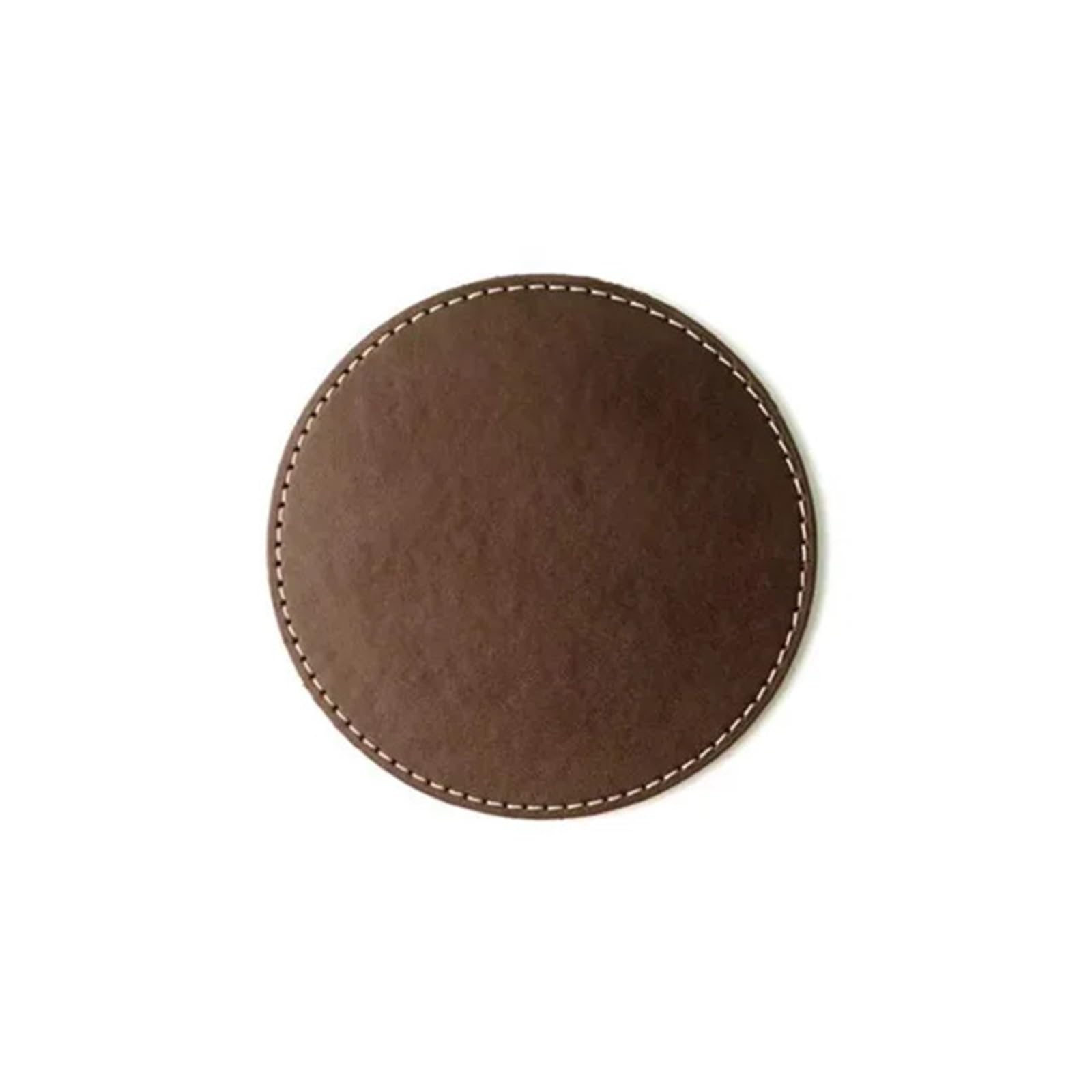 Almohadilla Aislante para Vajilla Posavasos de Cuero sintético Resistente al Agua, 2 Unidades, Redondo, Calor, for Taza, Mantel Individual, vajilla, decoración for el hogar para Platos Llanos(Brown)